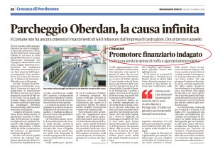 Messaggero veneto 29 marzo 2018.